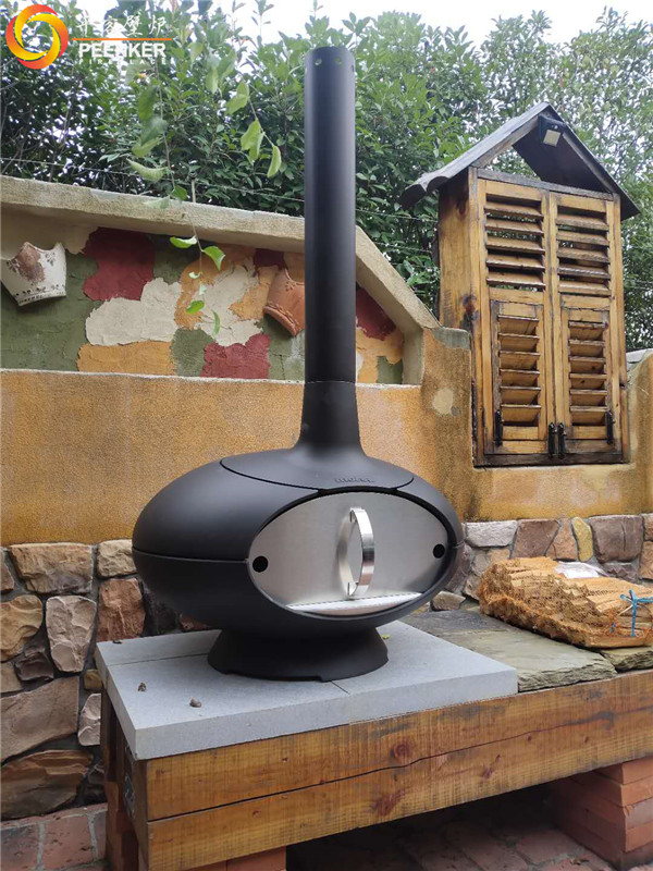 南京臥龍湖別墅丹麥morso戶外火爐forno安裝.jpg