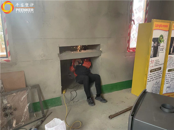 天津朗潤園別墅英國fireline PV85i 壁爐安裝.jpg