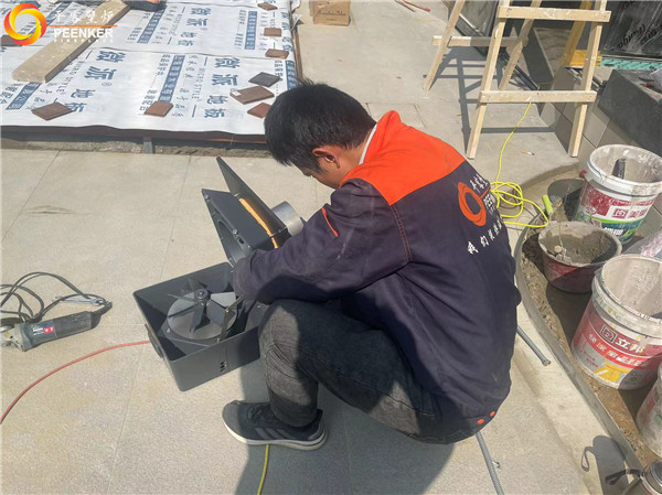 上海映虹橋別墅丹麥morso 6848獨立火爐安裝.jpg