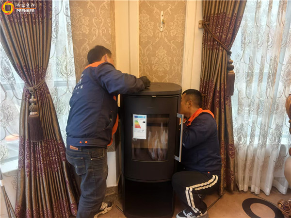 揚州別墅丹麥Morso 8893鑄鐵火爐安裝.jpg