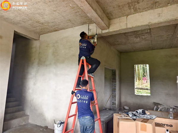 池州九華山自建別墅丹麥Morso 5660壁爐安裝.jpg